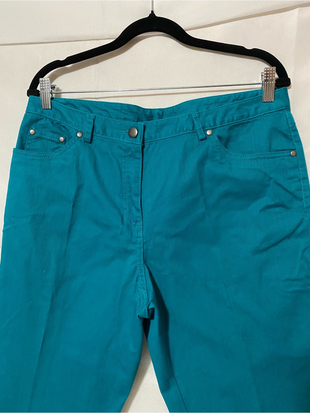 Ruby Rd. Teal Straight-Leg Pants - Picture 4 of 5